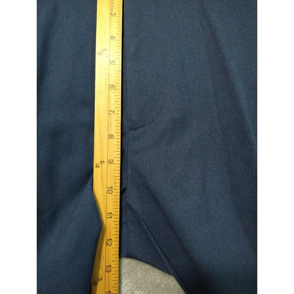 Haggar Pants Mens 34x29 Navy Blue Straight Fit Cool Right Performance Flex Golf - Picture 4 of 12